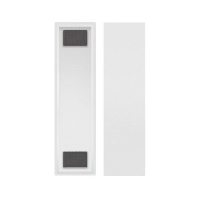 人名プレート　片面式　２６×９７　白　１０個