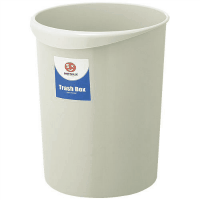 持ち手付きゴミ箱　丸型１１．８Ｌグレー　Ｎ１５２Ｊ－Ｇ