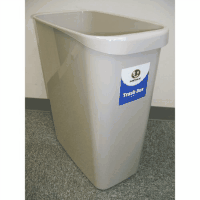 持ち手付きゴミ箱　角型１３Ｌ　グレー　Ｎ１５５Ｊ－Ｇ　５個