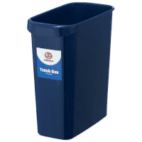 持ち手付きゴミ箱　角型８Ｌ　ブルー　Ｎ１５４Ｊ－Ｂ　５個