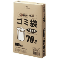 ゴミ袋　ＬＤＤ　白半透明　７０Ｌ　Ｎ１１５Ｊ－７０　１００枚