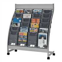 パンフレットスタンドＰＳＬ－Ｃ４０６－ＧＲ　４列６段