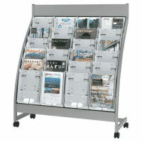 パンフレットスタンドＰＳＬ－Ｃ４０６－Ｗ　４列６段