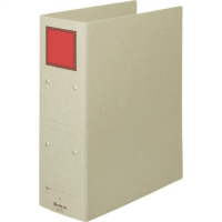 保存ファイルＡ４縦２穴　綴厚８０ｍｍ　４３７８　アカ