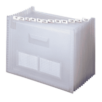 ドキュメントファイルのび～る２　Ａ４横１３ポケット　クリア