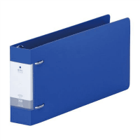 リクエスト・Ｄ型リングファイル統一伝票サイズ２穴　青