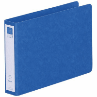 リングファイル紙製Ａ５横２穴　背幅３５　２００枚収容　藍