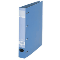 ロックリングファイルＡ４縦４穴　背幅４３　２８０枚収容ブルー