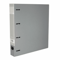 ロックリングファイルＡ４縦４穴　背幅４３　２８０枚収容グレー