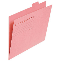 カットフォルダー　Ａ４横　５山（１セット５枚入）　ピンク