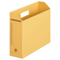 ボックスファイル（カード紙製）　Ａ４横　イエロー　１０個