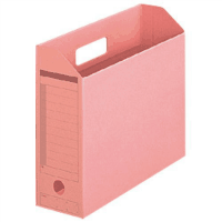 ボックスファイル（カード紙製）　Ａ４横　ピンク　１０個
