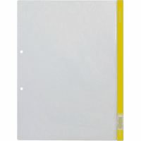 Ｌホルダー　５枚パック　Ａ４　２穴　７３０　黄