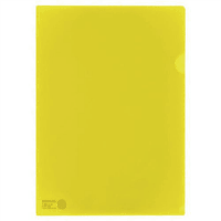 カラークリアーホルダー５枚　Ａ４　Ｆ－７８ＥＣ　黄