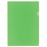 カラークリアーホルダー５枚　Ａ４　Ｆ－７８　黄緑