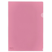 カラークリアーホルダー５枚　Ａ４　Ｆ－７８　クリスタルピンク