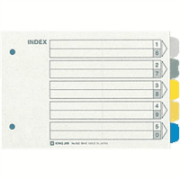 カラーインデックスＢ６横２穴　９０２　５色５山×１０組