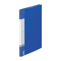 リクエストクリヤーブック＜中紙あり＞Ｂ４縦　２０ポケット　青