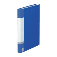 リクエストクリヤーブック＜中紙あり＞Ｂ４縦　４０ポケット　青