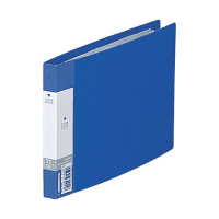 リクエストクリヤーブック＜中紙あり＞Ｂ６横　２０ポケット　青