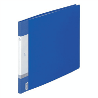 リクエストクリヤーブック＜中紙あり＞Ａ３横　２０ポケット　青