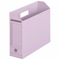 ボックスファイル（カード紙製）　Ａ４横　バイオレット　１０個