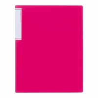 クリヤーブック（スリムタイプ）Ａ４縦２０ポケット　赤