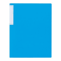 クリヤーブック（スリムタイプ）Ａ４縦２０ポケット　青