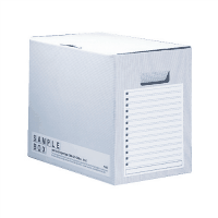 エコノミーサンプルボックス　Ａ４横　背幅２００　ブルー