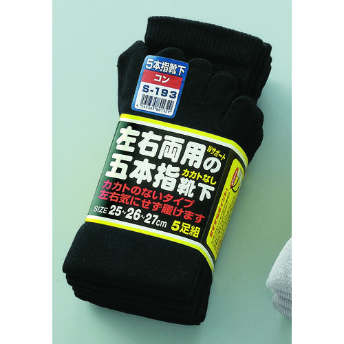 ５本指カカトなし　コン　５足組