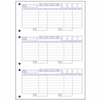 仕訳伝票　２９７×２１０ｍｍ（単票・７行）　３３８２