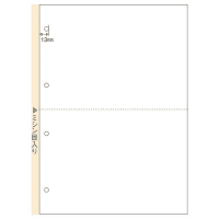 マルチプリンタ帳票Ａ４白紙２面４穴　ＦＳＣ２００３　１００枚