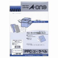 コピー用ラベルＡ４　ノーカット　２８１９５　２０シート
