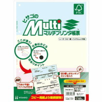 マルチプリンタ帳票Ａ４カラー３面６穴ＦＳＣ２０１３　１００枚