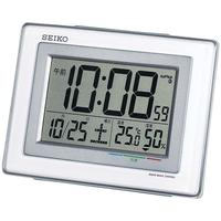 温湿度計付　電波目覚まし時計　ＳＱ６８６Ｗ