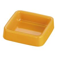 メラミン　カラー灰皿　Ａ－２７１　正角　〈黄〉