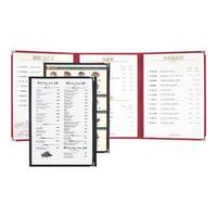 耐熱メニューブック　ＡＢＷ－１１－６Ｐ　赤