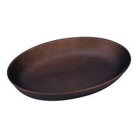 ＷＯＯＤ　オーバル　２３０×１７０　ダークブラウン