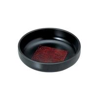 ６．５寸　大和菓子鉢　黒内角布目　７５０００８７０