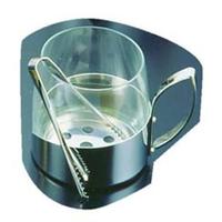 ガラス製　アイスペール（トング付）　９０７８