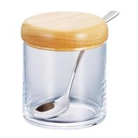 ガラス製シュガーポット　Ｎｏ．８０１０