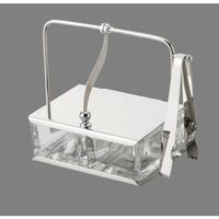 ガラス薬味入れ　Ｎｏ．５５２（２ヶ仕切）