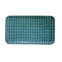 カスタートレー　ＳＳ角　チェック　グリーン