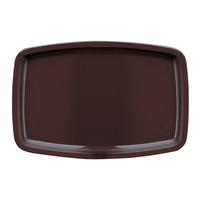 メラミン　スナックトレーＭ－１６０　ブラウン