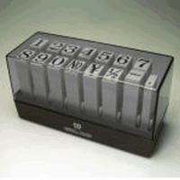 サンビー　エンドレススタンプ数字１５本セット　初号　明朝