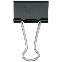 ダブルクリップ　大　Ｂ７５０Ｊ－Ｌ１０　ブラック　１００個