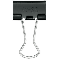 ダブルクリップ　豆　Ｂ７５３Ｊ－ＳＳ１０　ブラック　１００個