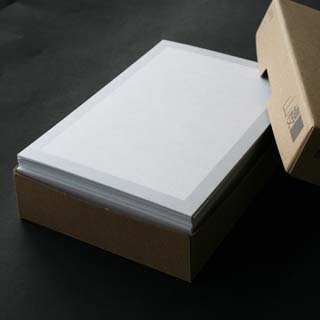 弔事カード はがき判 単カード No.18  鼠枠