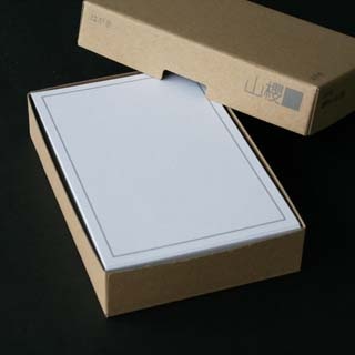 弔事カード はがき判 単カード No.690 細枠B