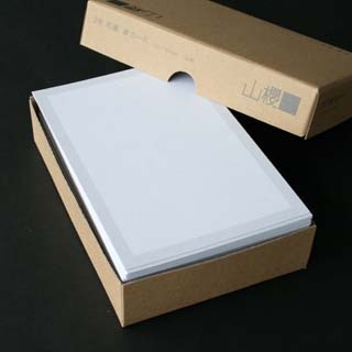 弔事カード 2号 単カード Dケント 鼠枠